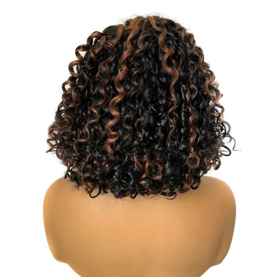 Top Simulated Highlight Curly Wear to Go 5x5 HD Lace Closure BOB Wig - Image 3