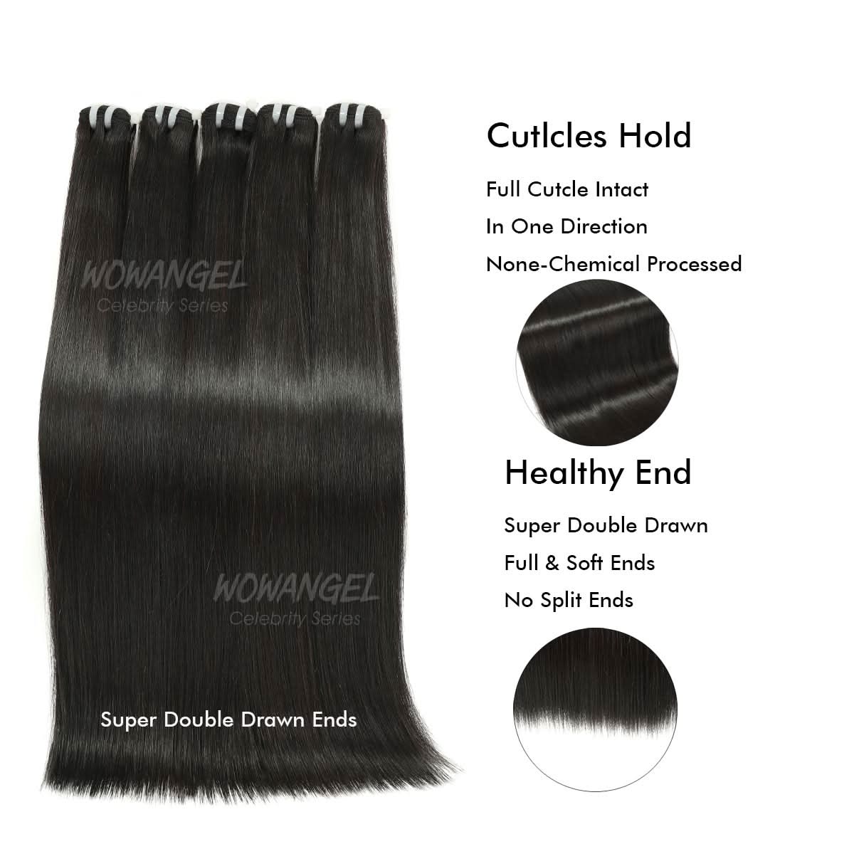 UK Shipping |16A Super Double Drawn Bundle Vietnamese Bone Straight Bundles 100% Human Hair - Image 4