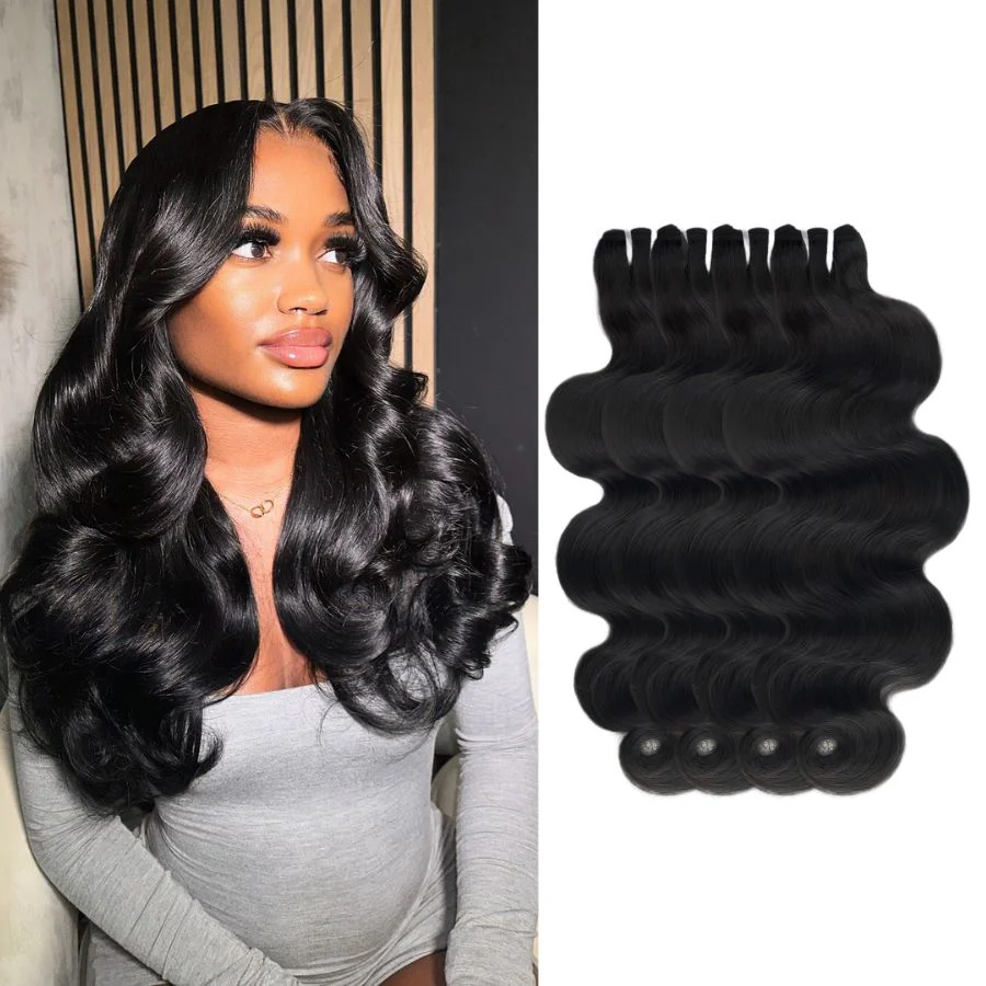 UK Shipping | Body Wave Bundles Deal 4pcs 100% Human Hair Weaves