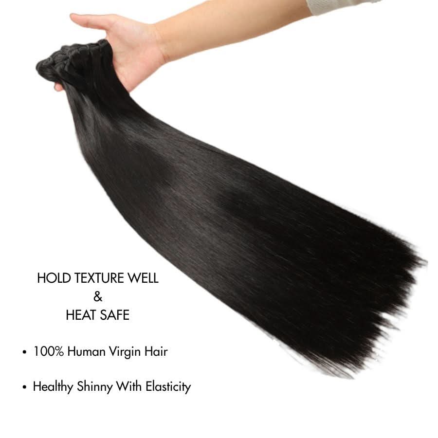 WOWANGEL Bundles Deal 4pcs 100% Human Hair Weaves Straight/ Body Wave/ Deep Wave - Image 6