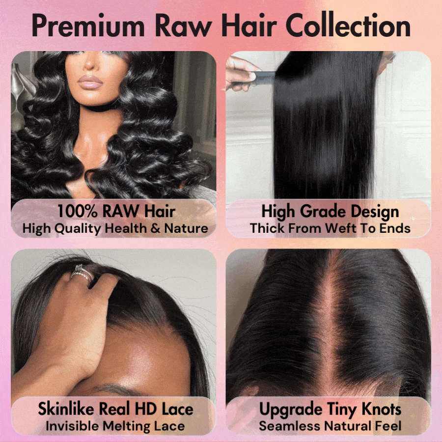 WOWANGEL 5X5 HD Lace Closure Wigs Premium Raw Hair Body Wave - Image 4