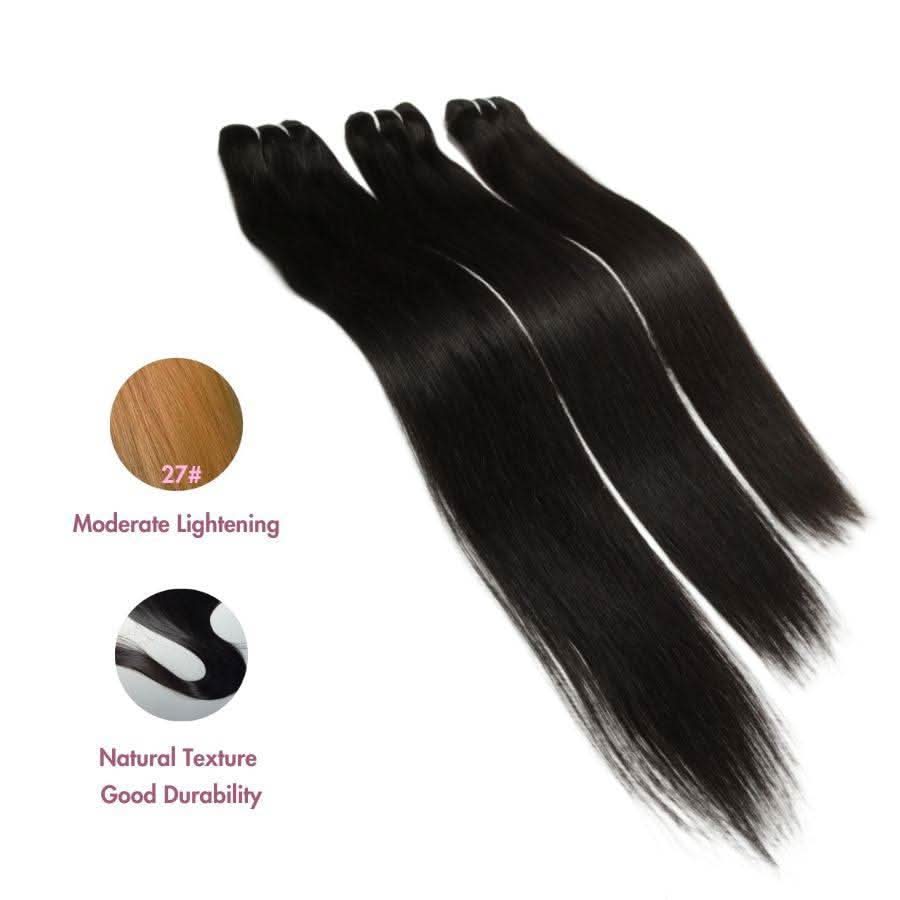 WOWANGEL 5x5 Skinlike Real HD Lace Closure with 3 Bundles Straight - Image 3
