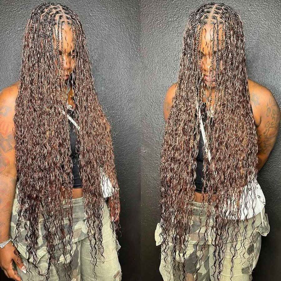 WOWANGEL #4 Brown Bulk Human Hair for Braiding Deep Wave 100g - Image 5