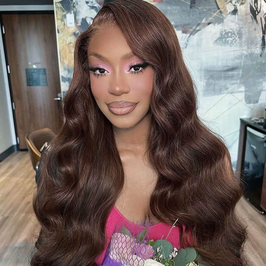 WOWANGEL #4 Brown Skinlike Real HD Lace Closure Wig 5X5 Glueless Wig - Image 3