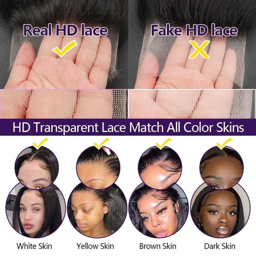 Lace Closure Only, 6x6 Skinlike Real HD Lace Closure Only, HD Lace Piece - Image 7