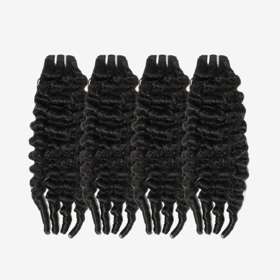 WOWANGEL Burmese Curly Hair Bundles Deal 100% Human Hair Weaves - Image 5