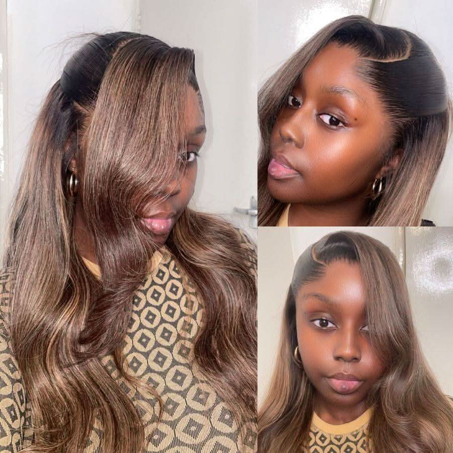 WOWANGEL Silky Straight Highlight 13x6 Skinlike Real HD Lace Front Wig - Image 2